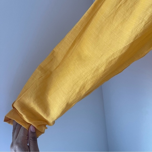 Faherty Cambria Blouse in Golden Glow - Picture 8 of 10